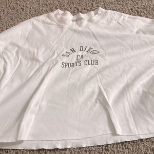 San Diego cropped shirt with long sleeve